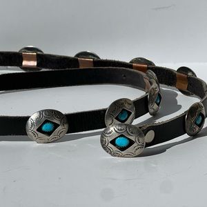 Vintage Turquoise Conch Belt